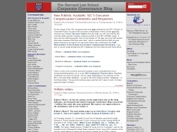 The Harvard Law School Corporate Governance Blog