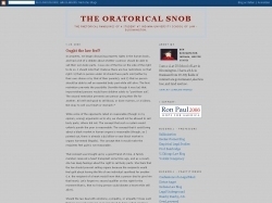 The Oratorical Snob