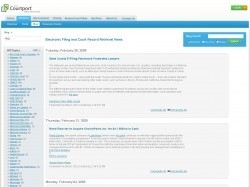 Electronic Filing and Court Record Retrieval News