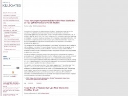 Texas Non-Compete Law Blog
