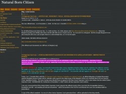 Natural Born Citizen I