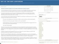 Out of the Box Lawyering