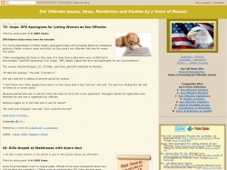 Sex Offender Issues, News, Recidivism and Studies