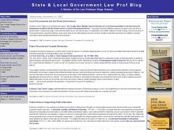 State & Local Government Law Prof Blog