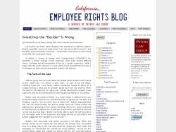 California Employee Rights Blog