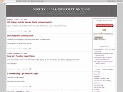 Moritz Legal Information Blog