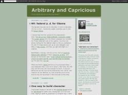 Arbitrary and Capricious