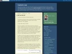 Customs Law