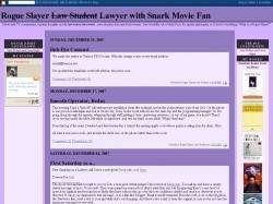 Rogue Slayer Law Student Movie Fan