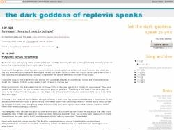 the dark goddess of replevin speaks