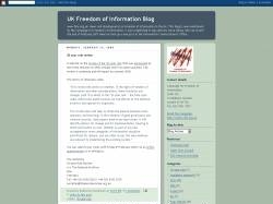 UK Freedom of Information Act Blog