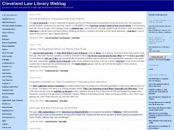 Cleveland Law Library Weblog