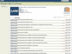 Washington College of Law Podcasts