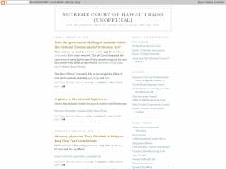 Supreme Court of Hawaii Blog (Unofficial)