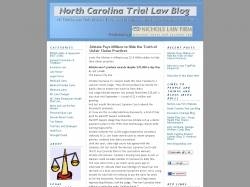 North Carolina Trial Law Blog