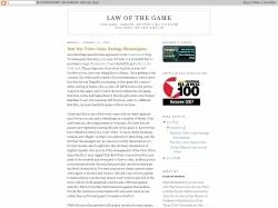Law of the Game